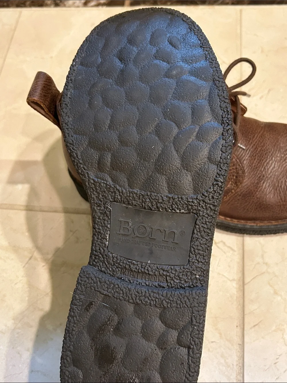 Born Brown Leather Chukka Boots with Lace-Up